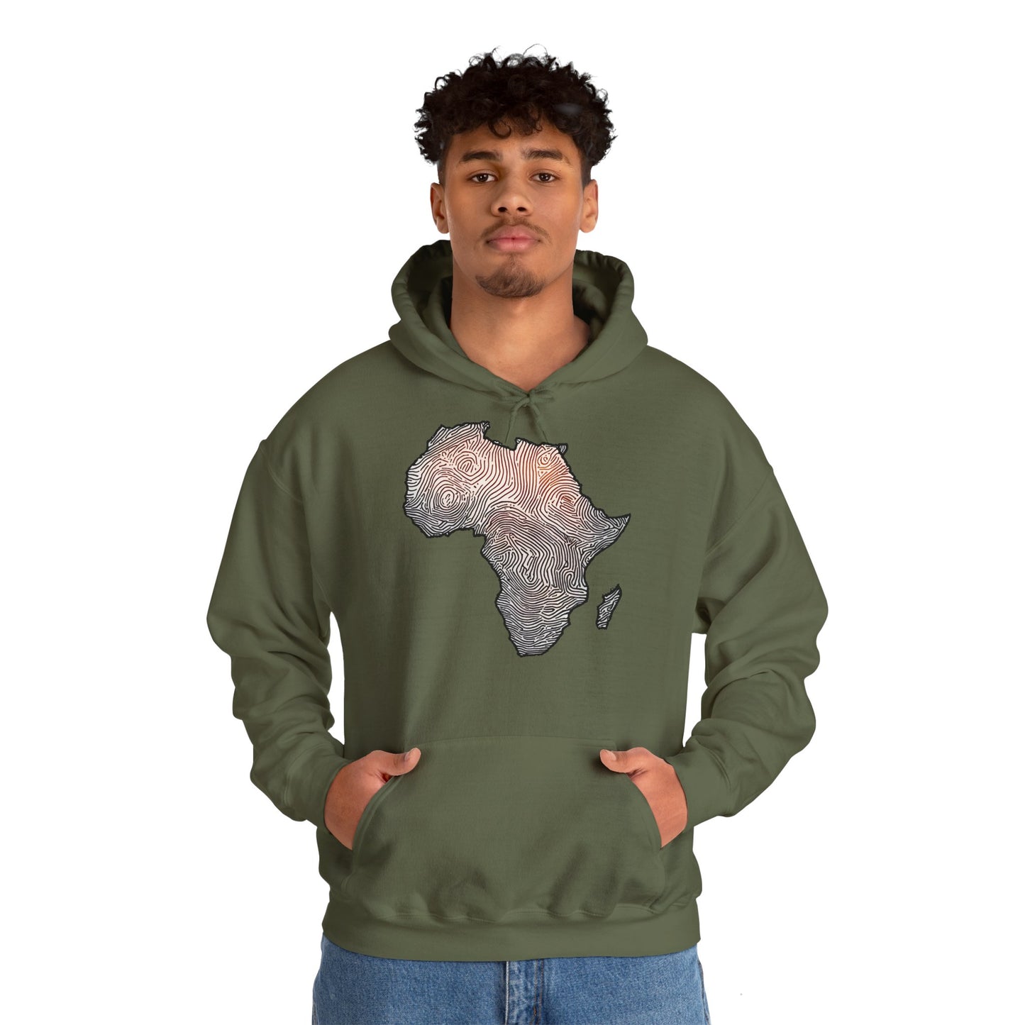 Z Fingerprint Africa Hoodie - Unisex Heavy Blend™