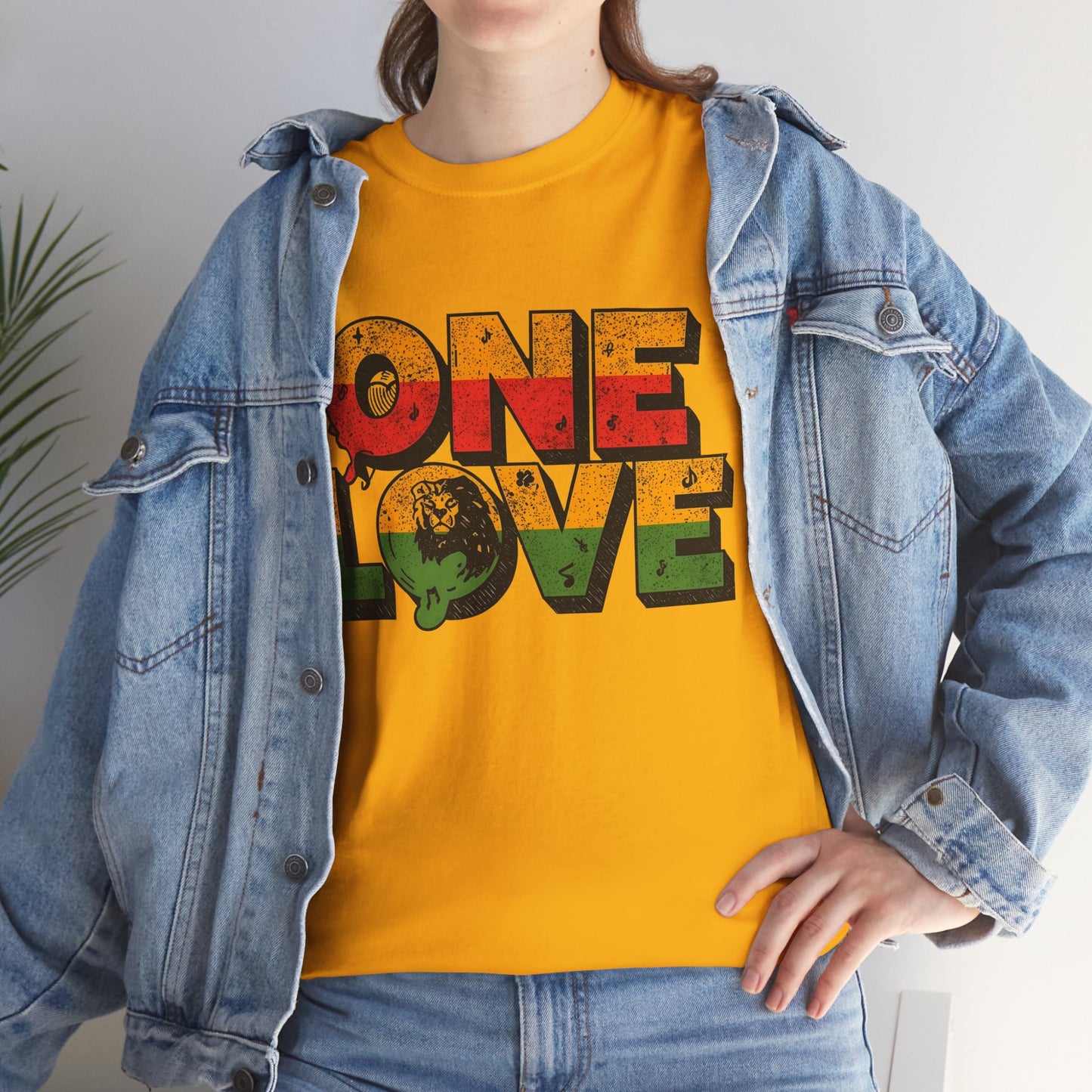 One Love T-Shirt – Retro Reggae Rasta Graphic Tee