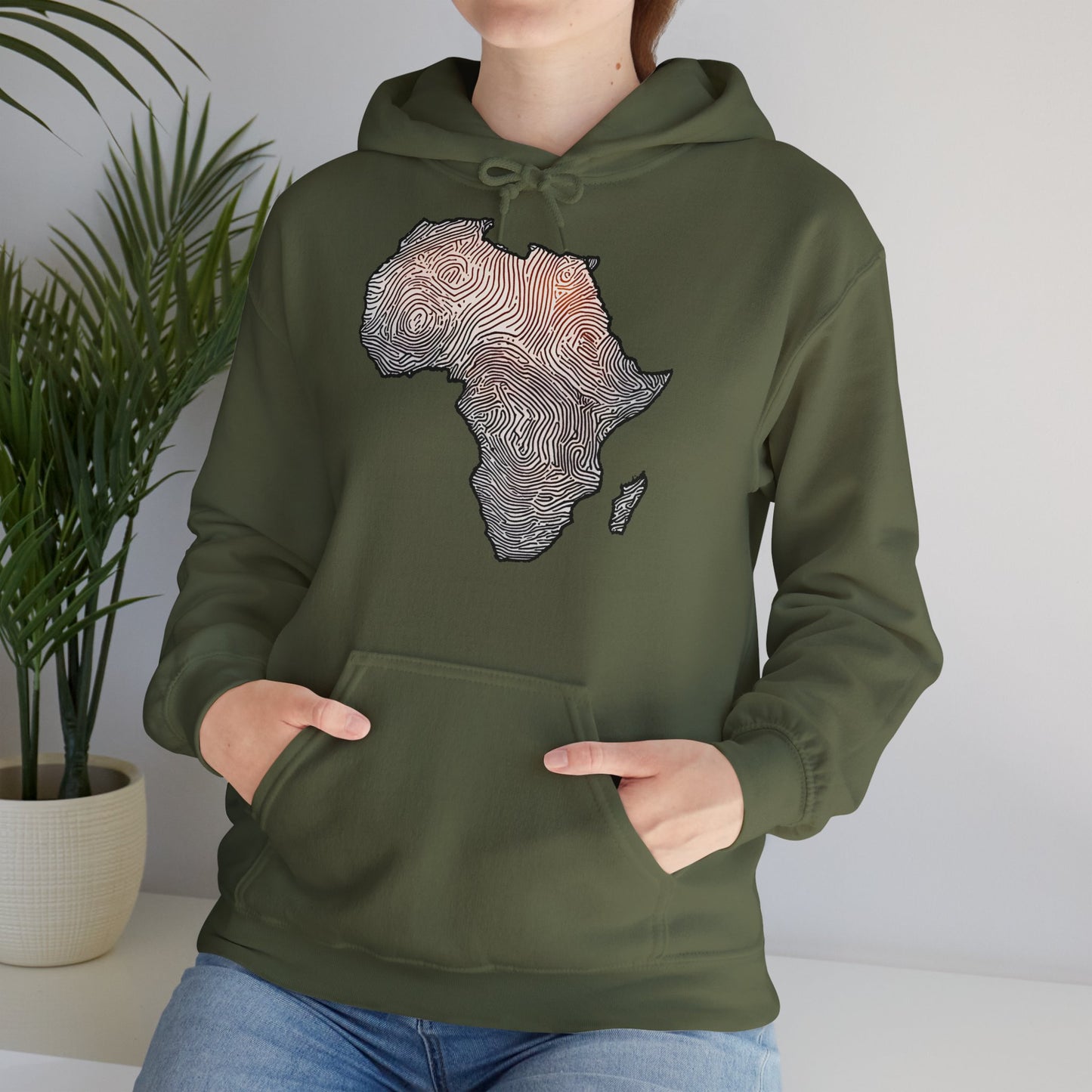 Z Fingerprint Africa Hoodie - Unisex Heavy Blend™