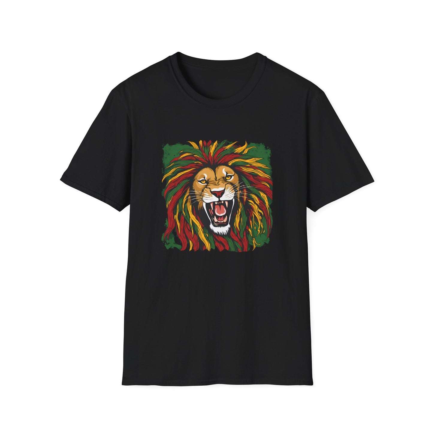 Roaring Reggae Lion T-Shirt | Unisex Softstyle