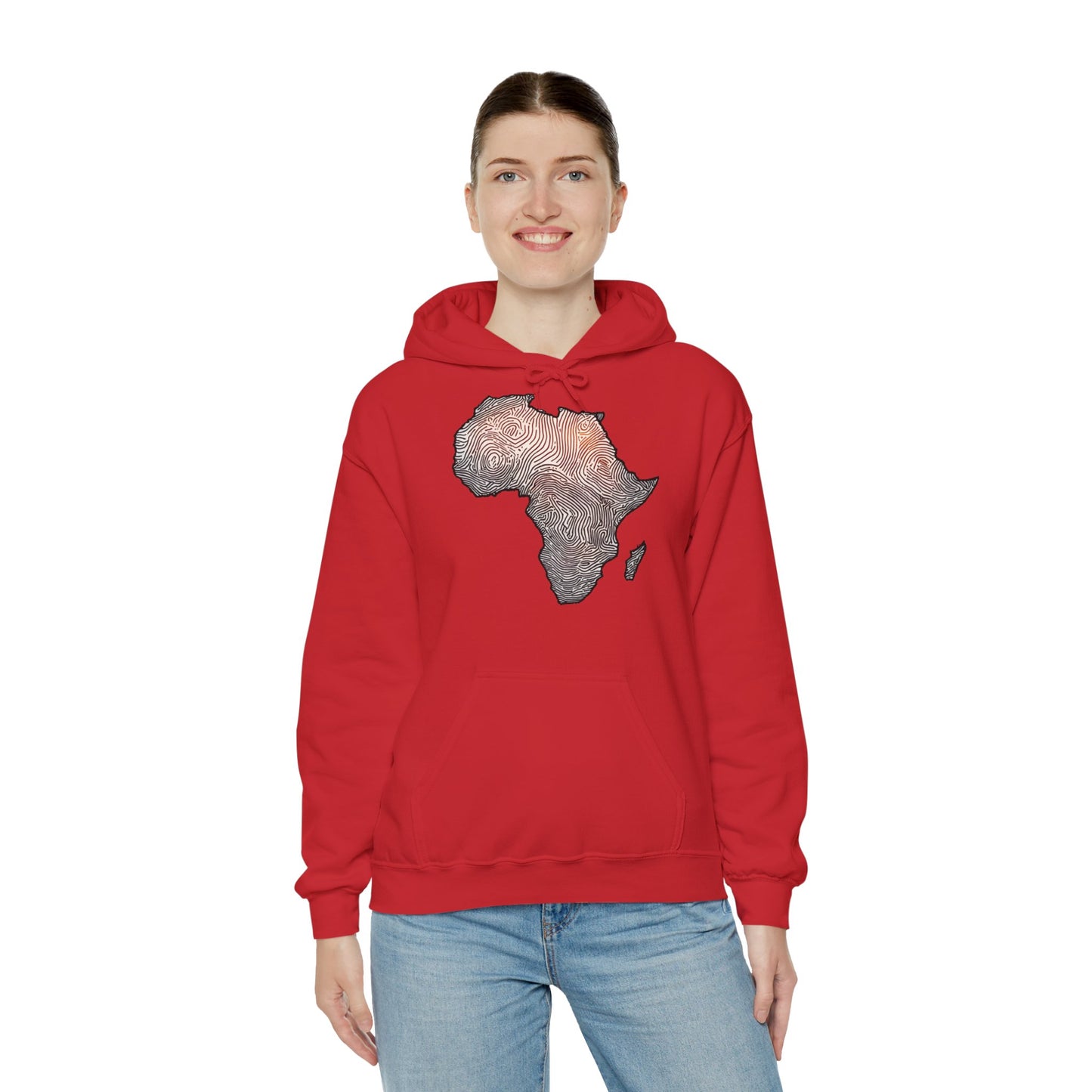 Africa Fingerprint Hoodie - Unisex Heavy Blend™