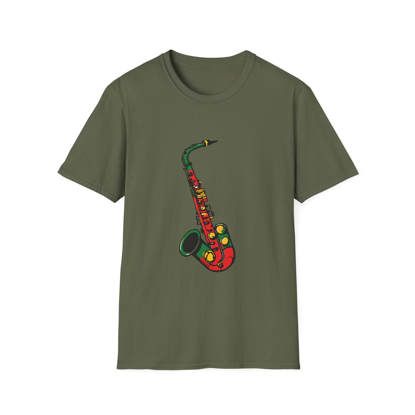 Reggae Saxophone T-Shirt | Unisex Softstyle