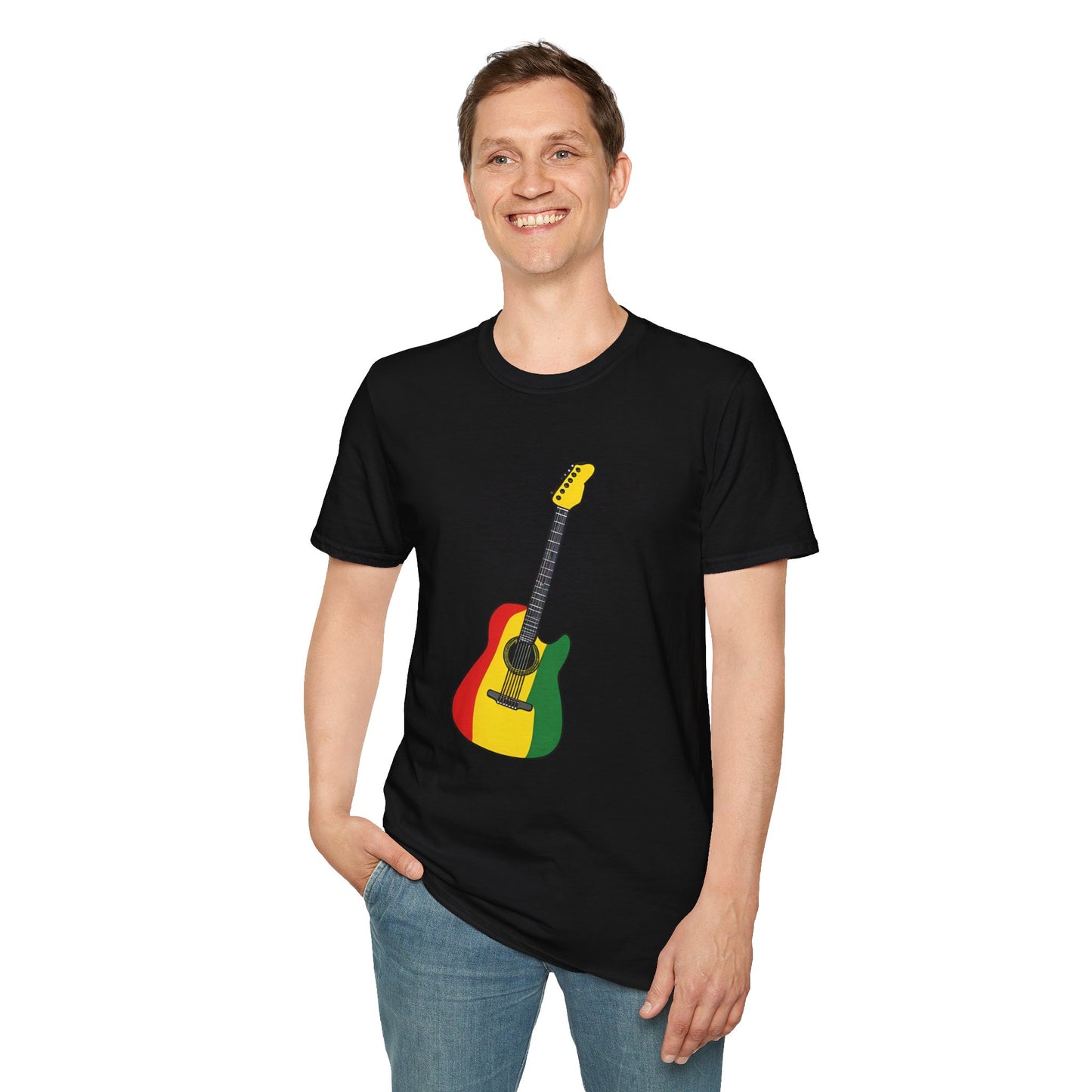 Reggae Guitar T-Shirt | Unisex Softstyle