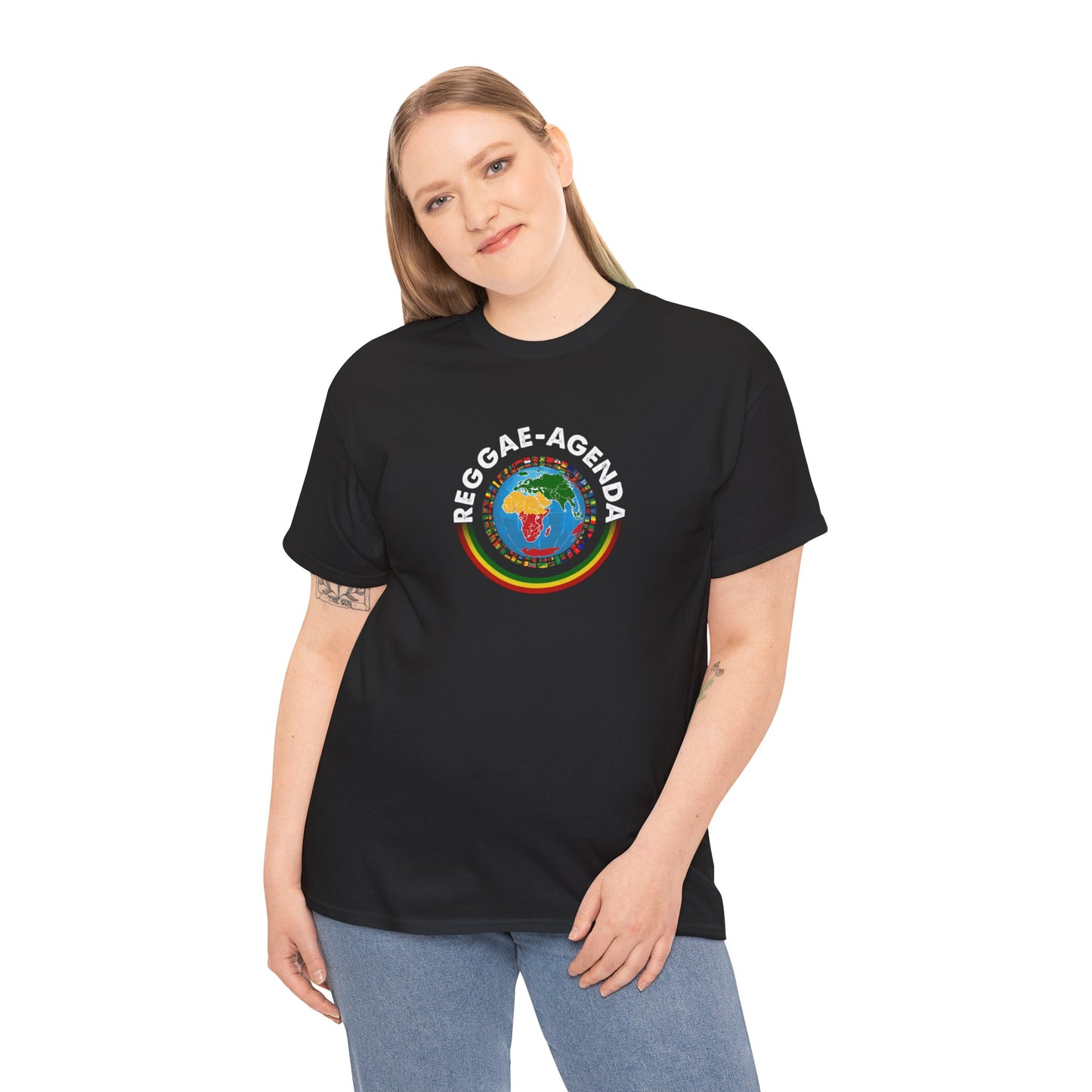 Reggae Agenda T-Shirt — Rasta Globe Graphic Tee