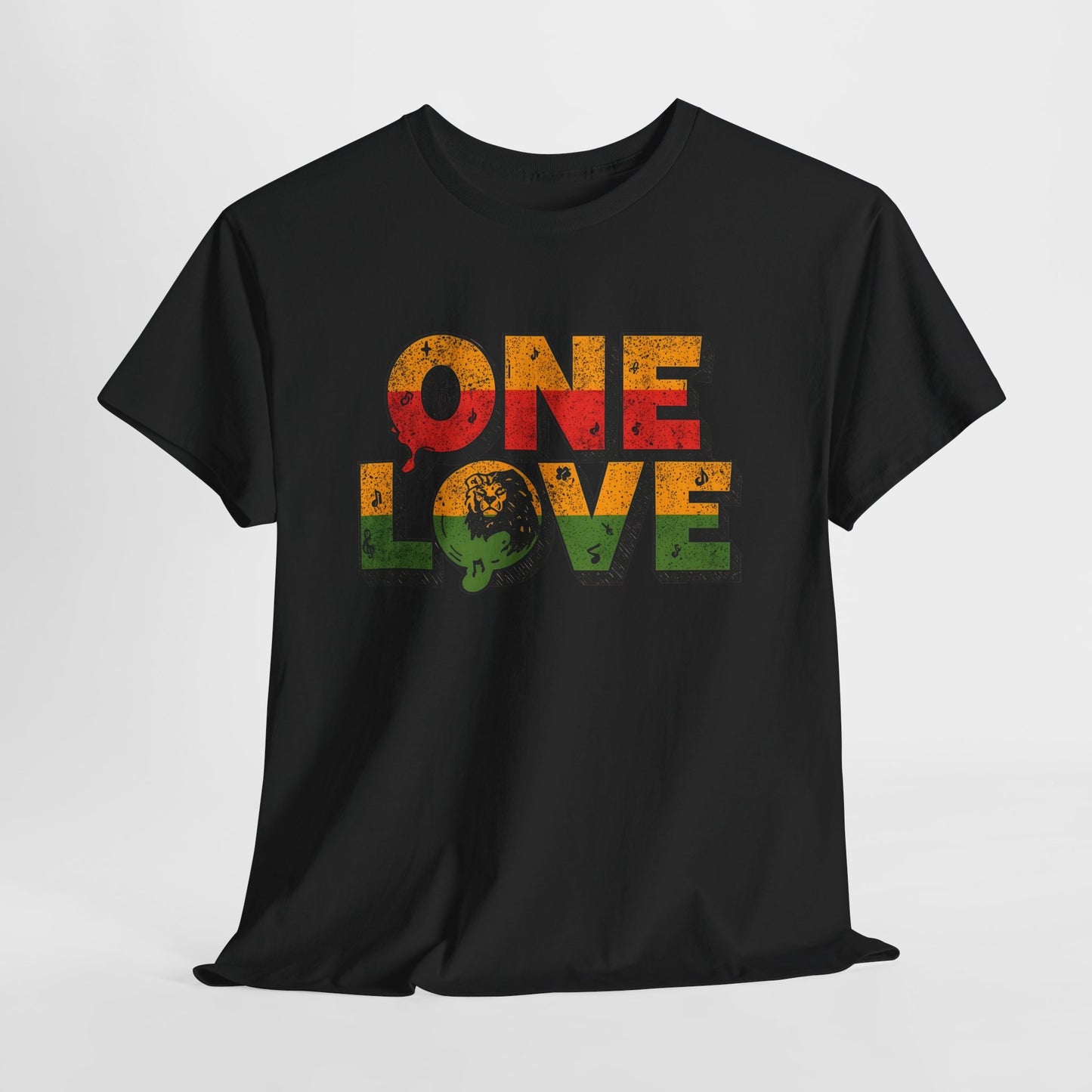 One Love T-Shirt – Retro Reggae Rasta Graphic Tee