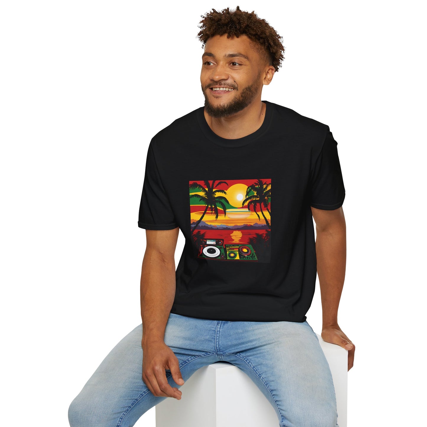 Reggae Beach T-Shirt | Unisex Softstyle