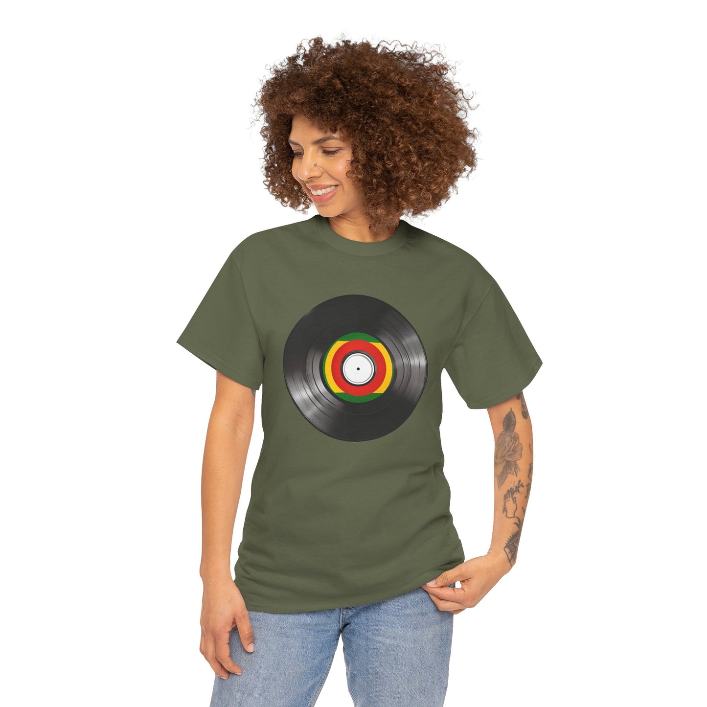 Vinyl Record Tee — Retro Music Record Graphic T-Shirt