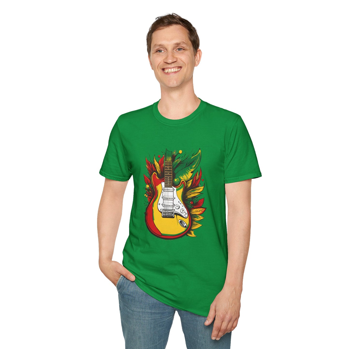 Reggae Guitar T-Shirt | Unisex Softstyle