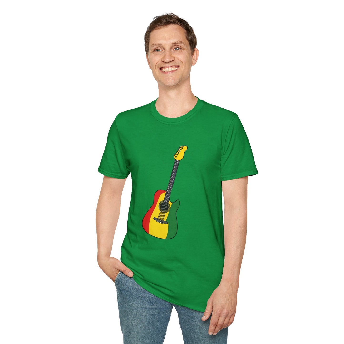 Reggae Guitar T-Shirt | Unisex Softstyle