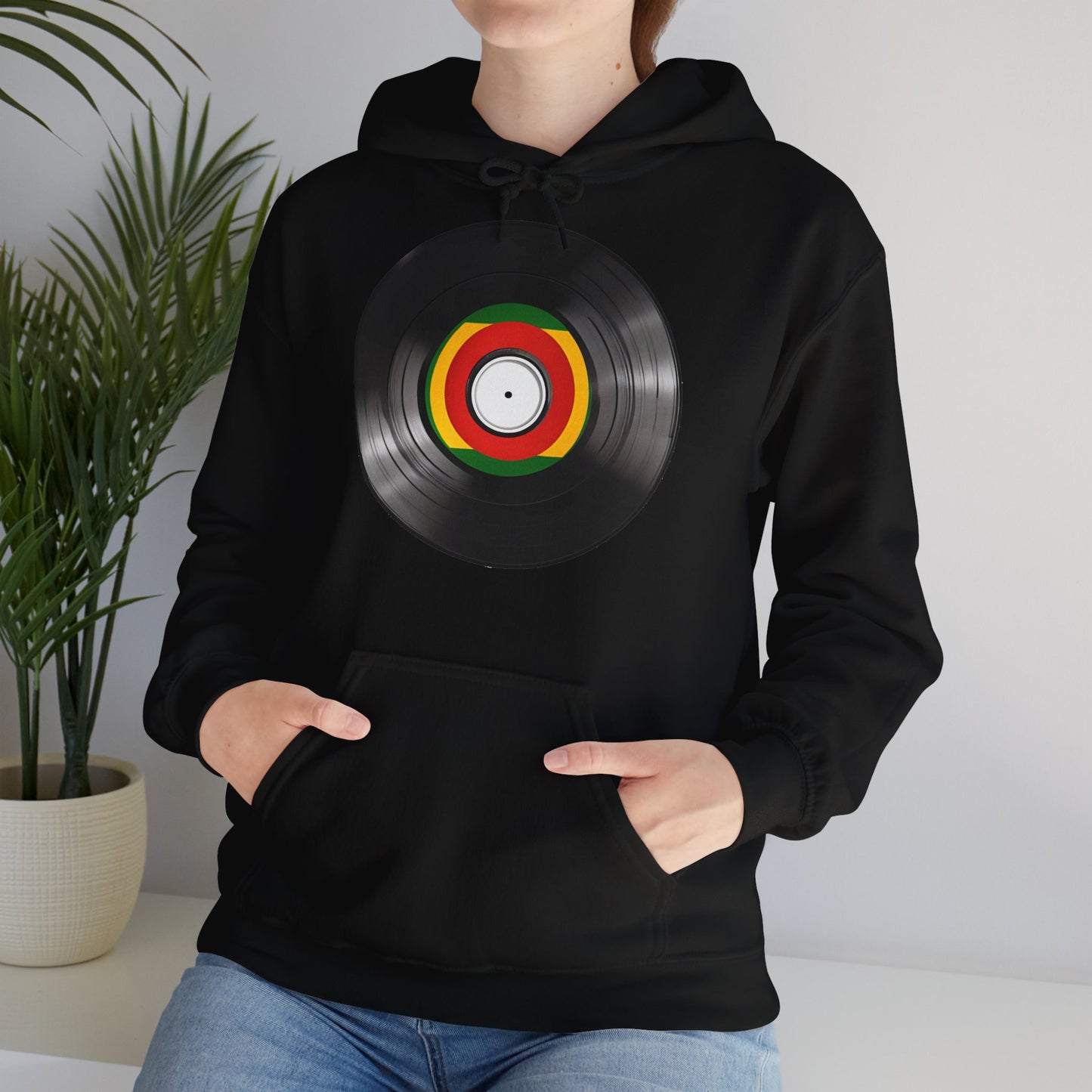 Reggae Vinyl Hooded Sweatshirt - Unisex Heavy Blend™