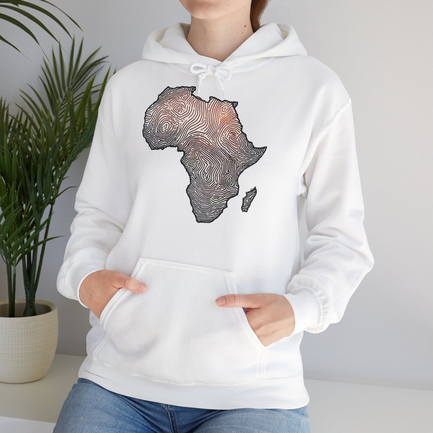 Africa Fingerprint Hoodie - Unisex Heavy Blend™