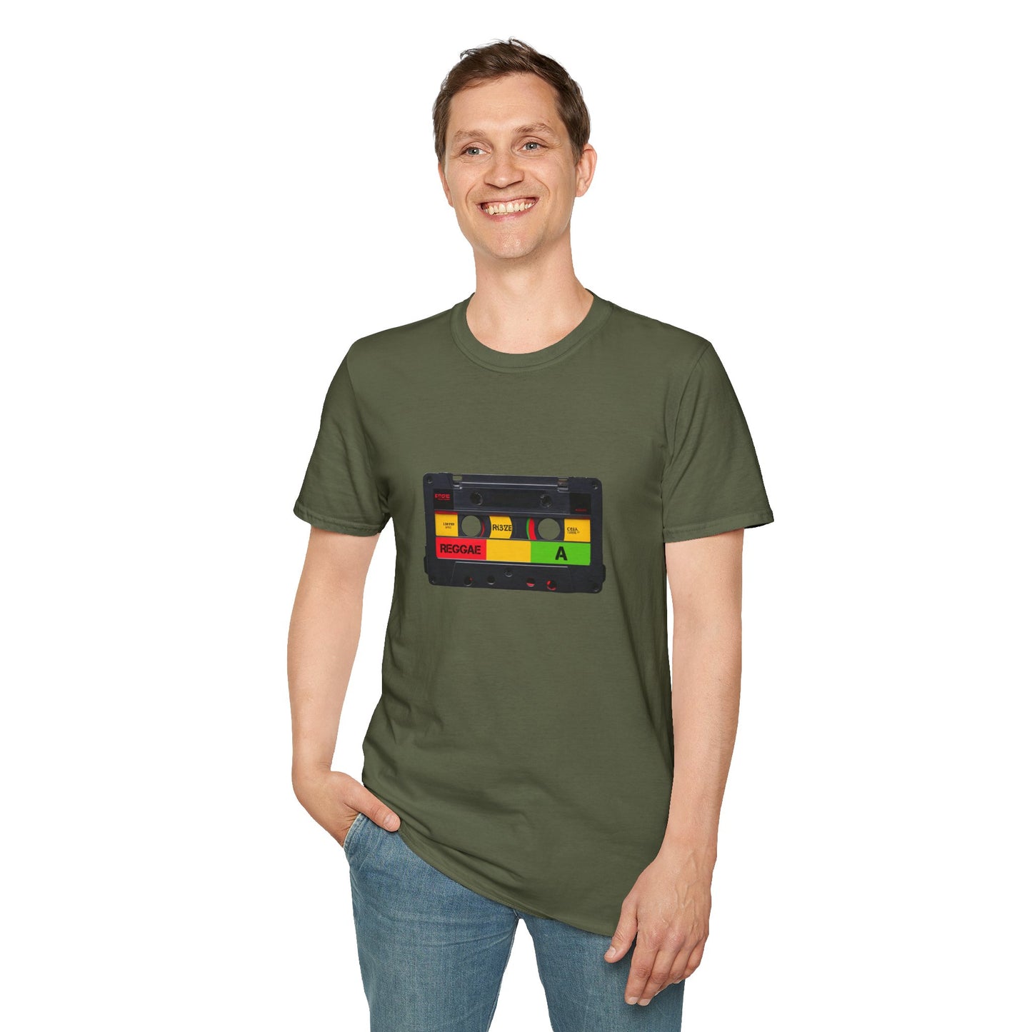 Cassette Tape Reggae T-Shirt | Unisex Softstyle