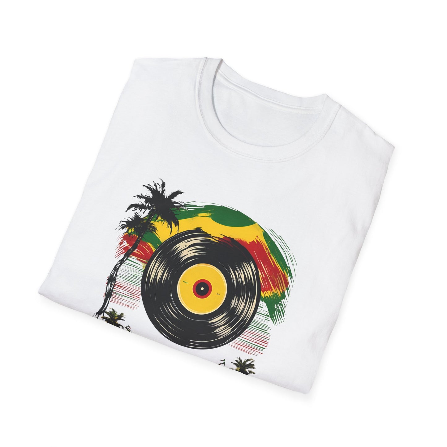 Retro Vinyl Reggae T-Shirt | Unisex Softstyle