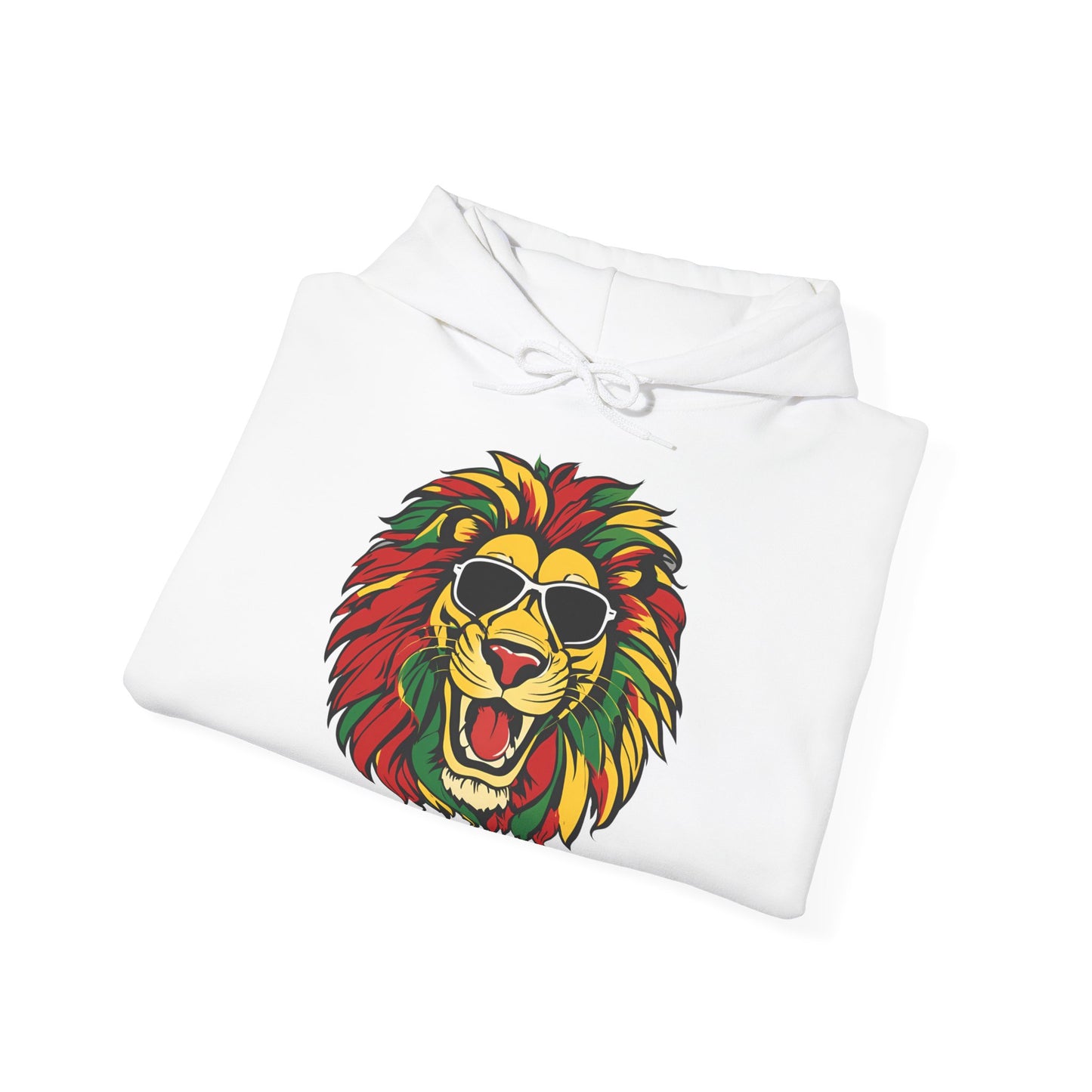 Reggae Lion King Hooded Sweatshirt | Unisex Heavy Blend™