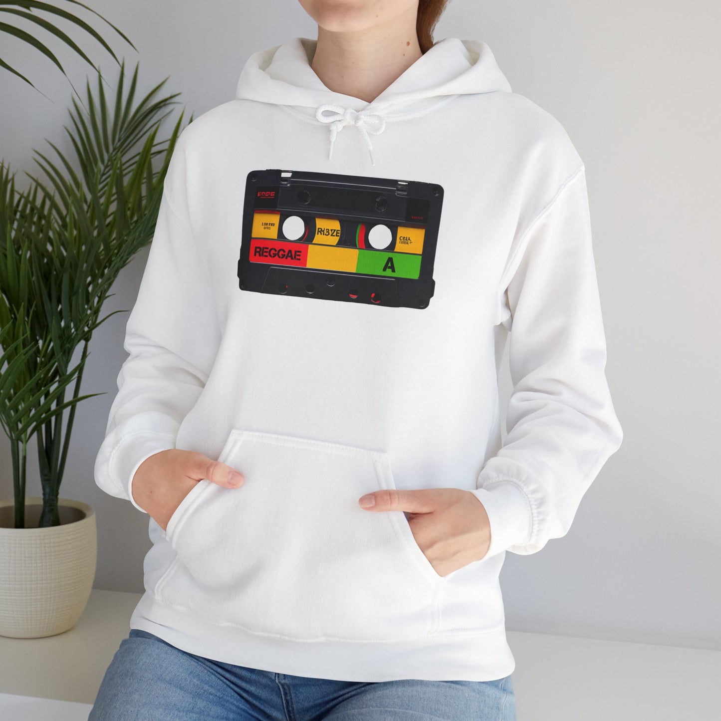 Reggae Cassette Hooded Sweatshirt | Unisex Heavy Blend™