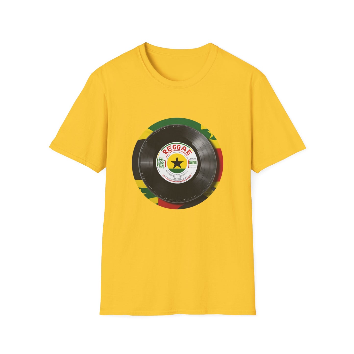 Red Yellow Green Vinyl T-Shirt | Unisex Softstyle