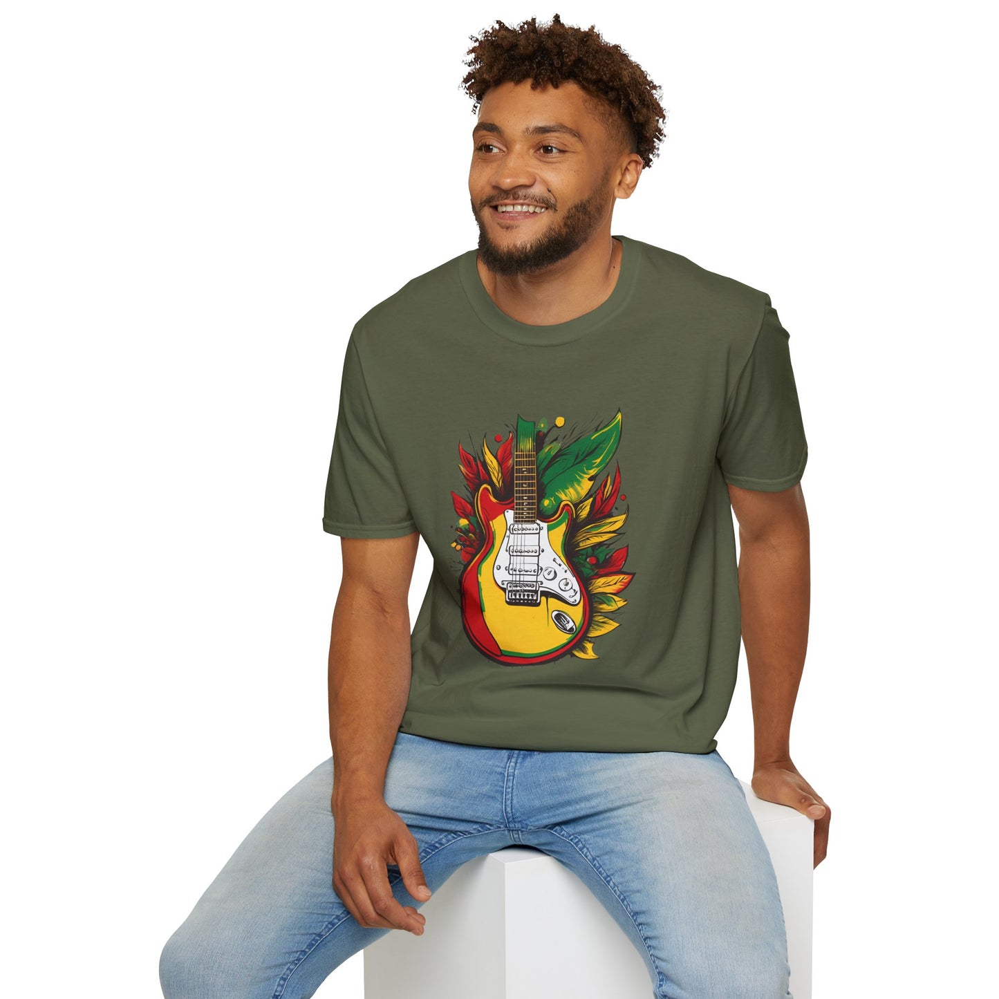 Reggae Guitar T-Shirt | Unisex Softstyle