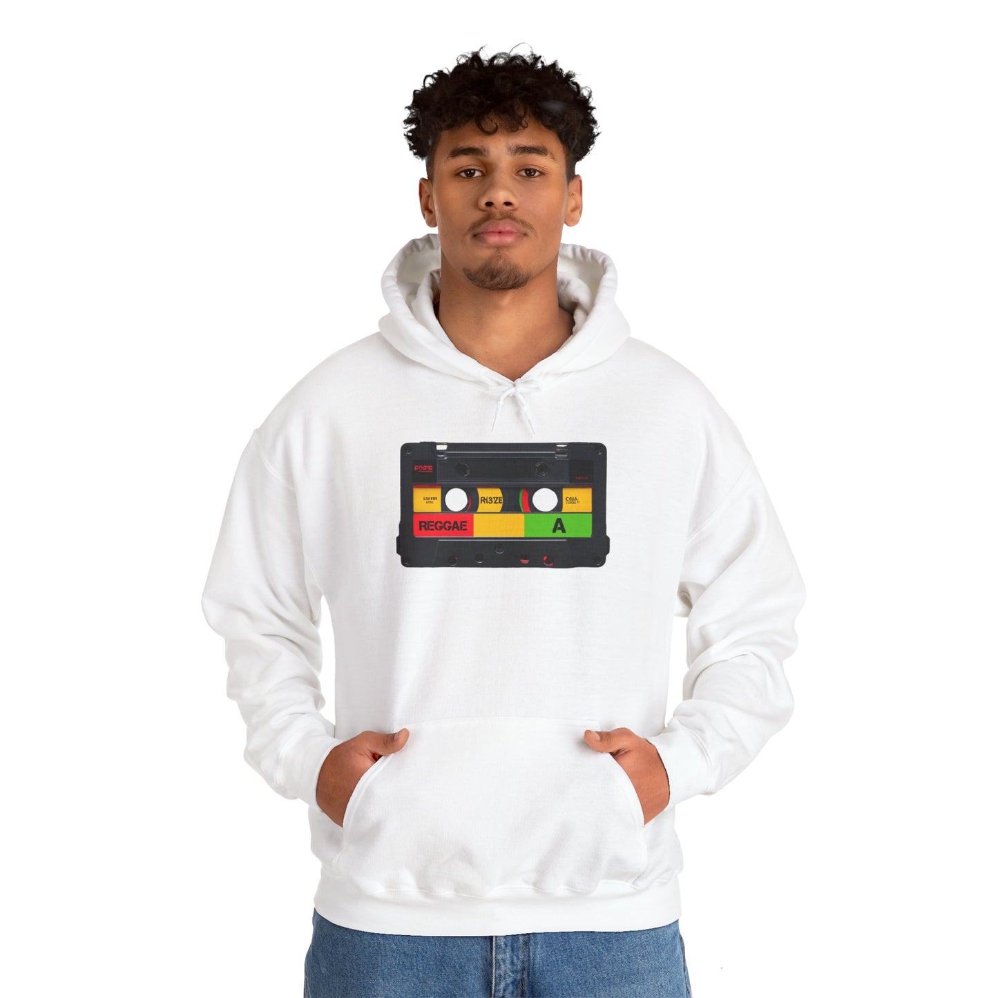 Reggae Cassette Hooded Sweatshirt | Unisex Heavy Blend™