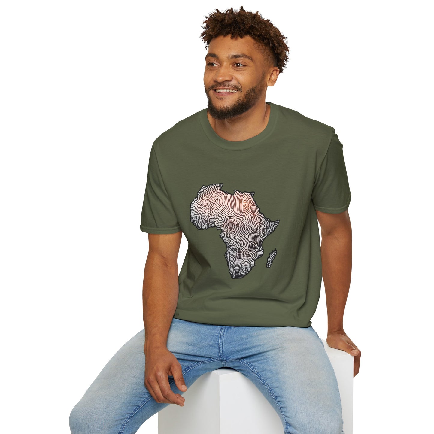 T-Shirt Fingerprint Africa | Unisex Softstyle