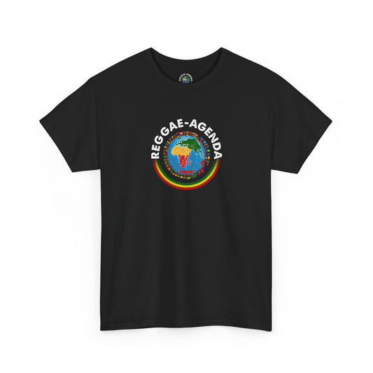 Reggae Agenda T-Shirt — Rasta Globe Graphic Tee