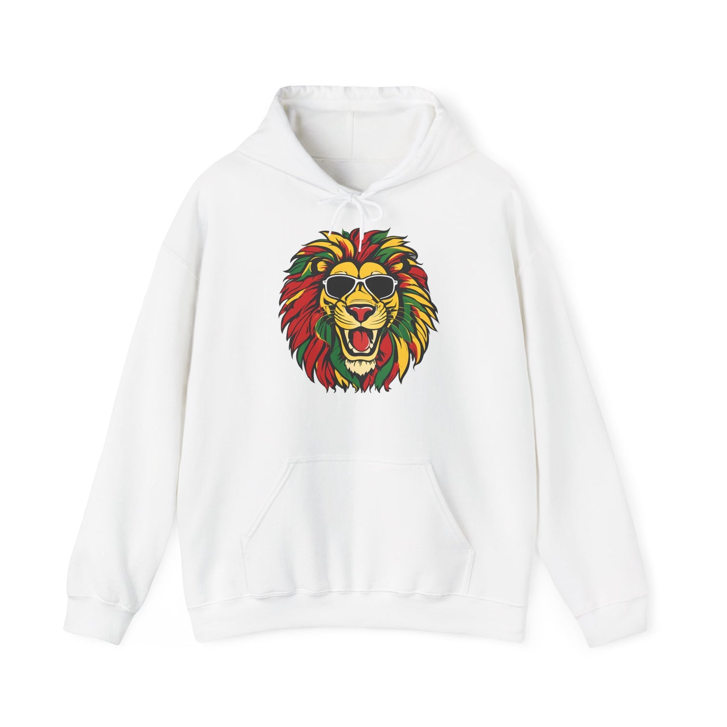 Reggae Lion King Hooded Sweatshirt | Unisex Heavy Blend™