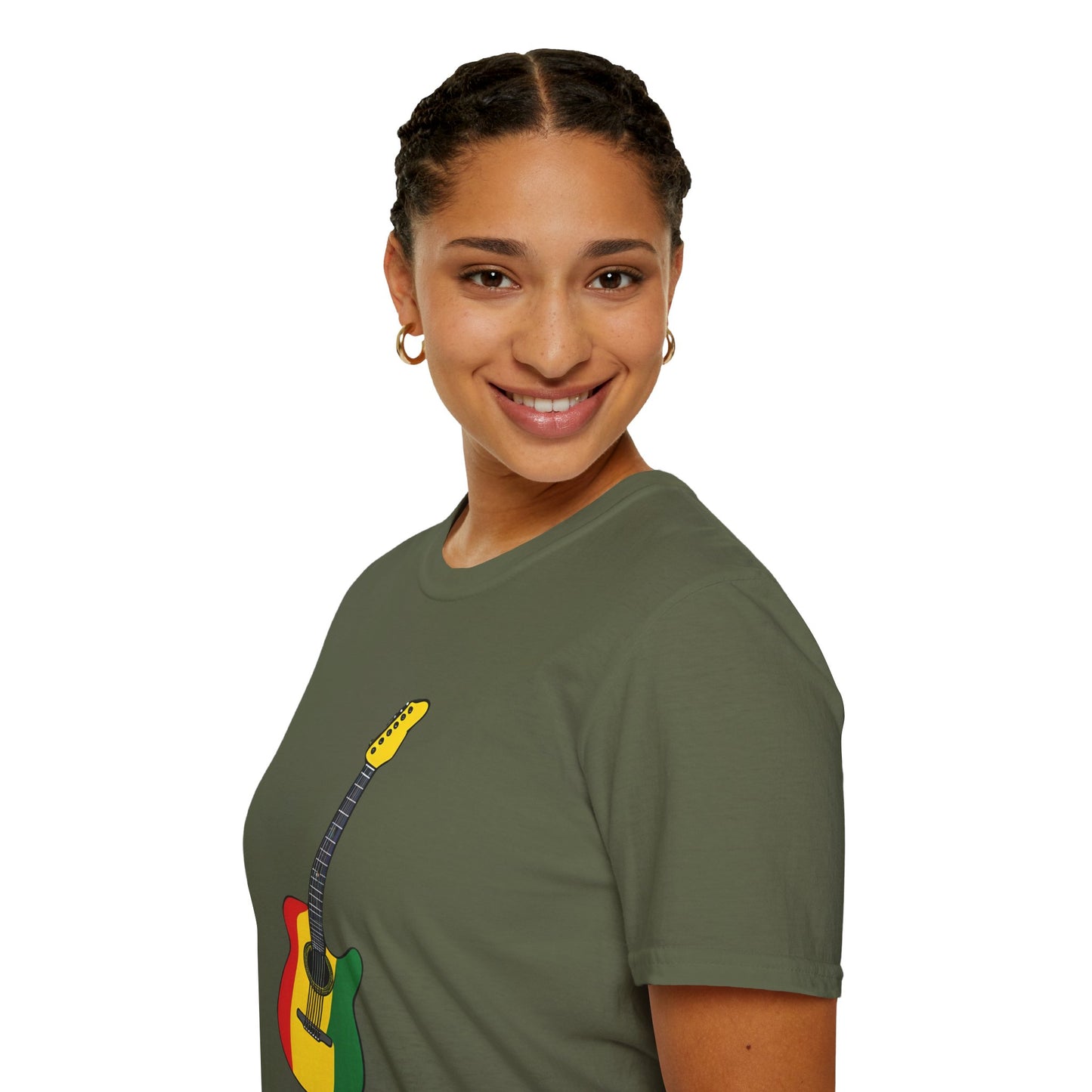 Reggae Guitar T-Shirt | Unisex Softstyle