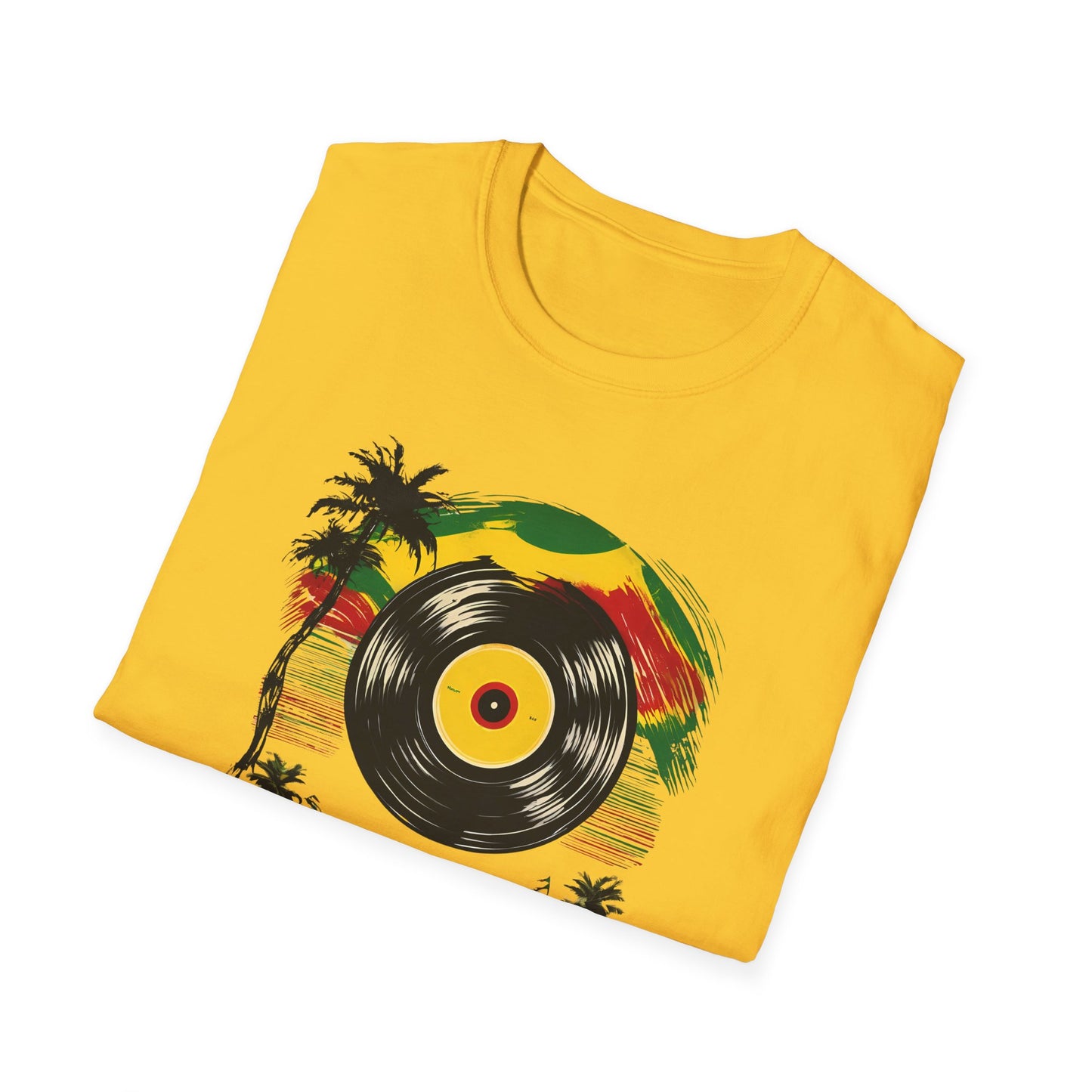 Retro Vinyl Reggae T-Shirt | Unisex Softstyle