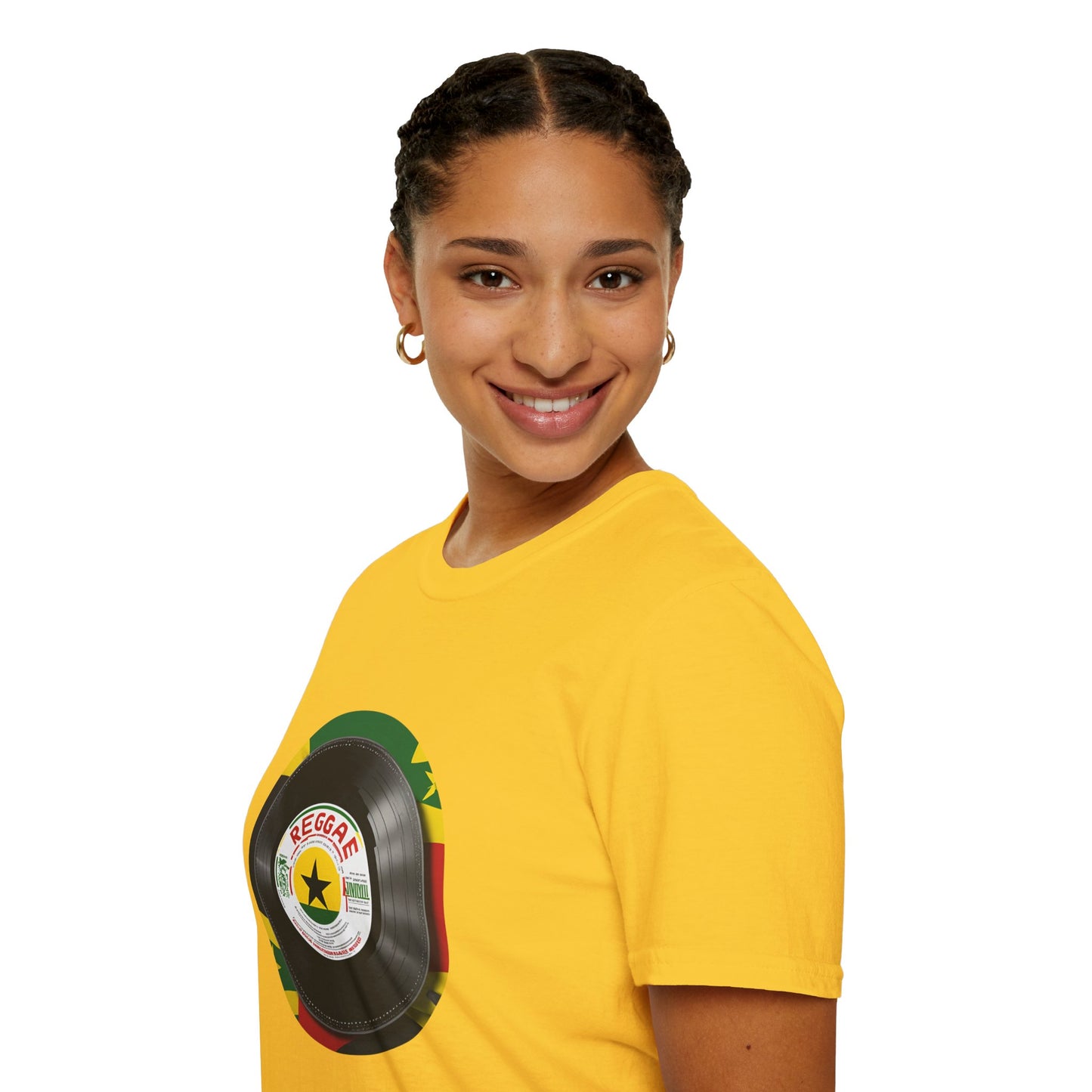 Red Yellow Green Vinyl T-Shirt | Unisex Softstyle