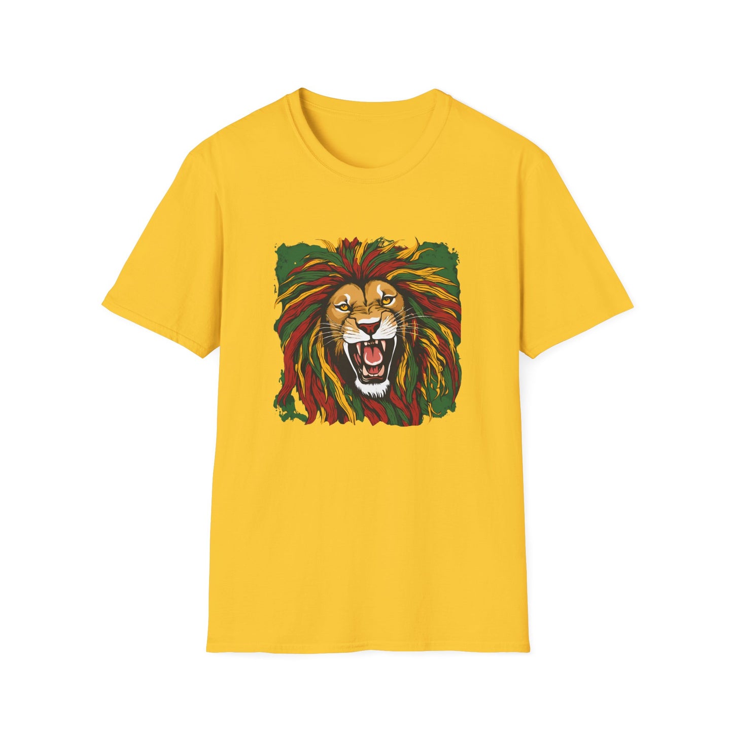 Roaring Reggae Lion T-Shirt | Unisex Softstyle