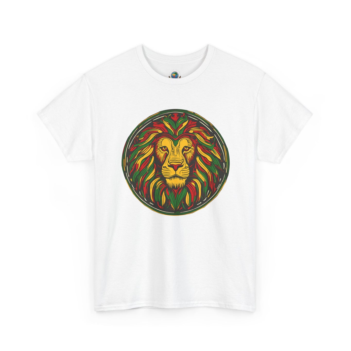 Lion Rasta Graphic T‑Shirt — Reggae Lion Circle Design