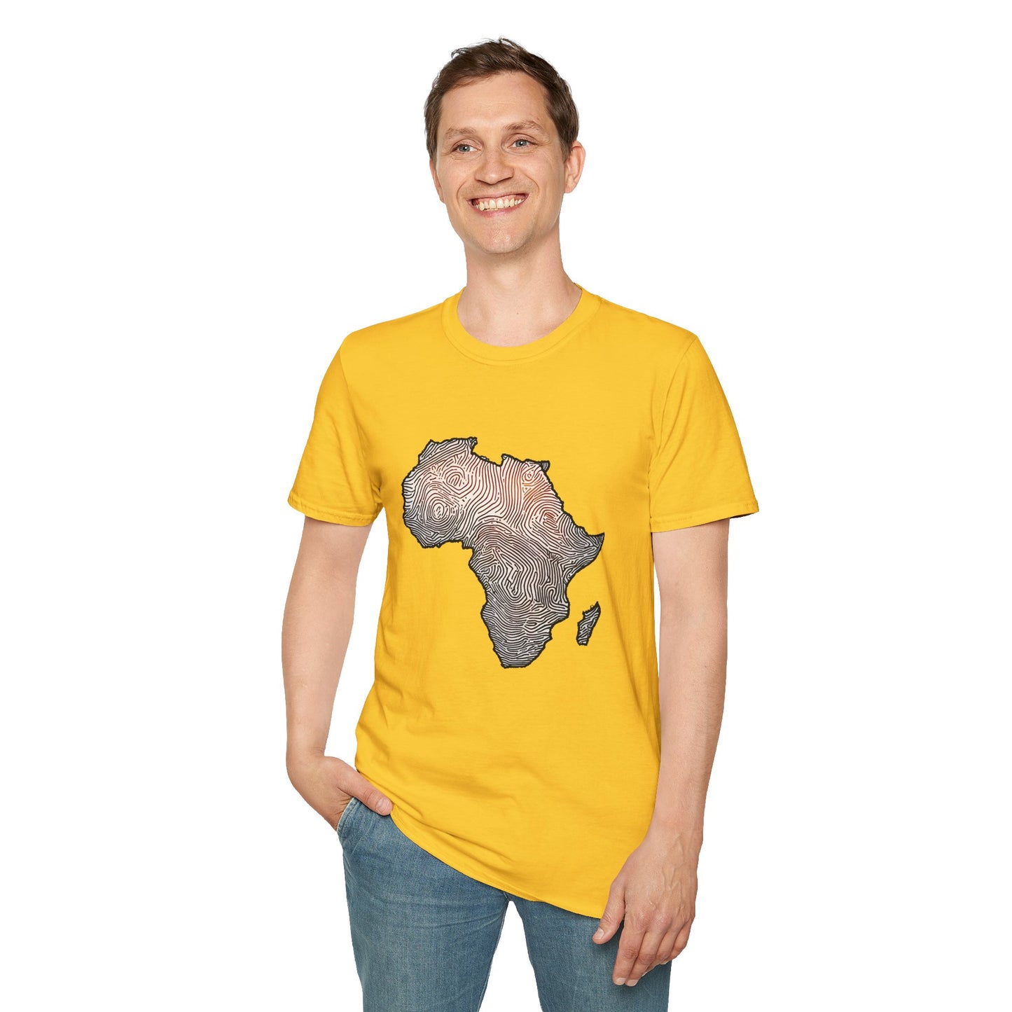 T-Shirt Fingerprint Africa | Unisex Softstyle