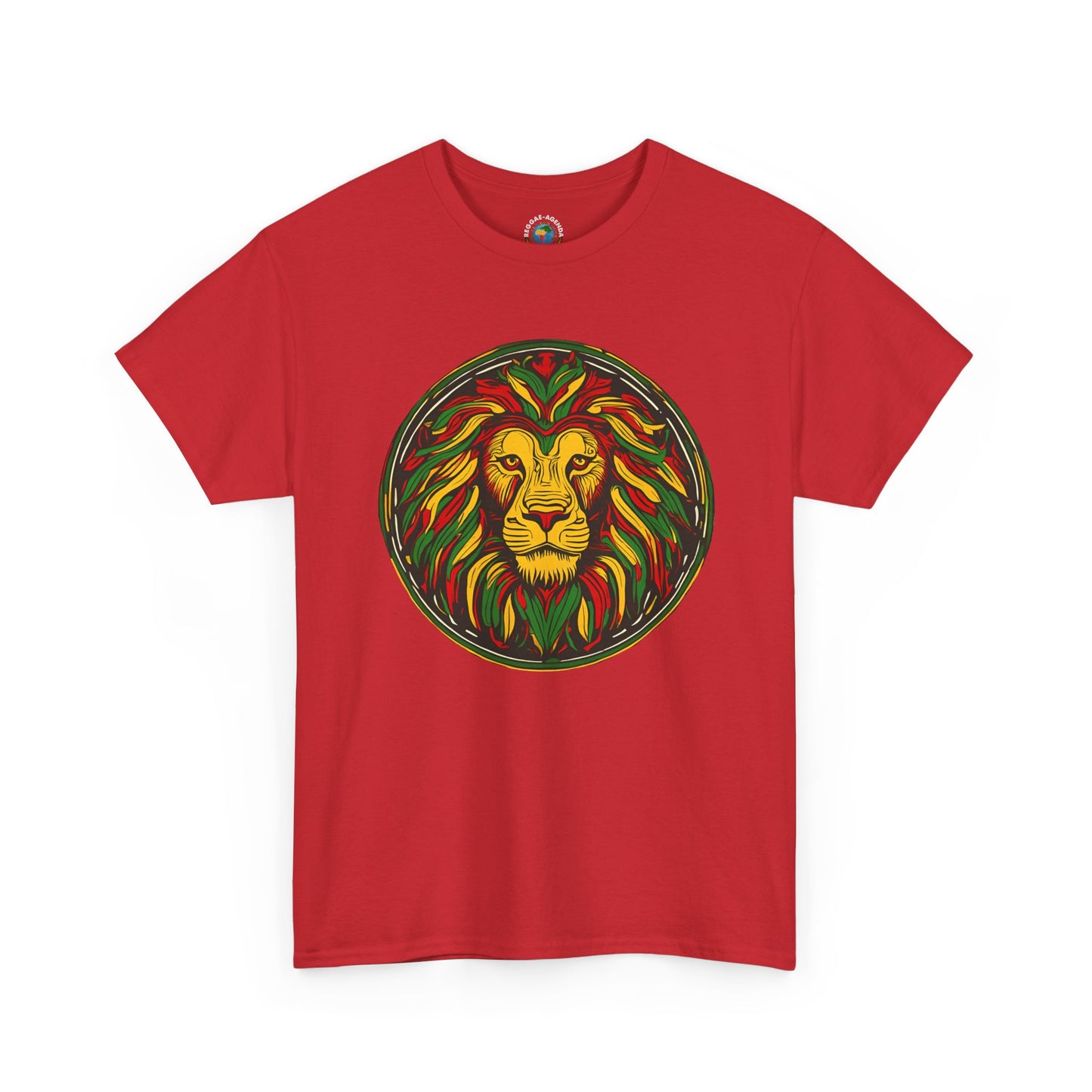 Lion Rasta Graphic T‑Shirt — Reggae Lion Circle Design