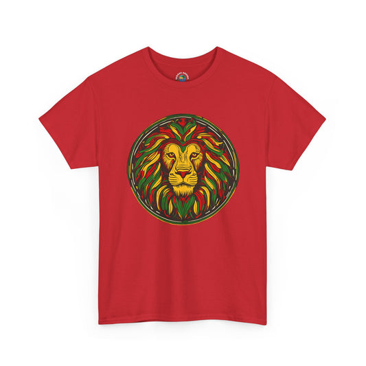 Lion Rasta Graphic T‑Shirt — Reggae Lion Circle Design