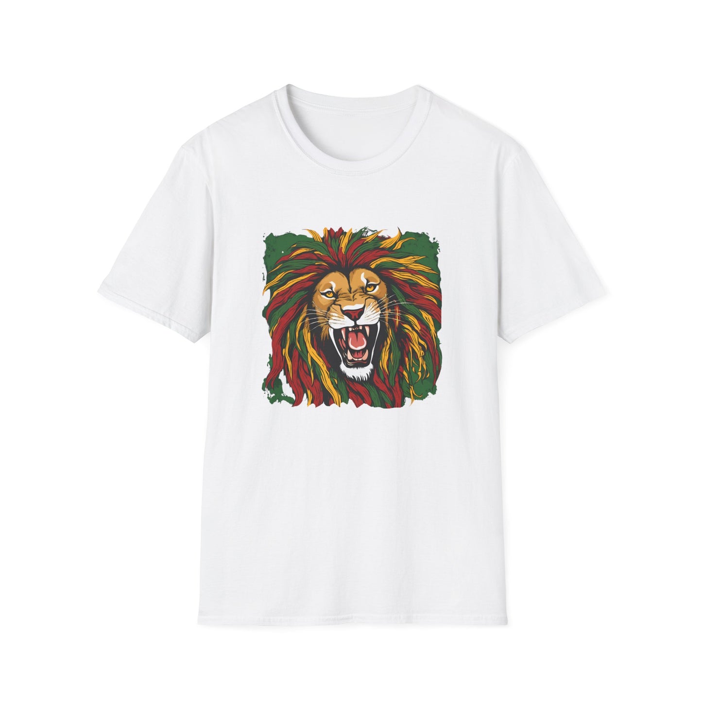 Roaring Reggae Lion T-Shirt | Unisex Softstyle