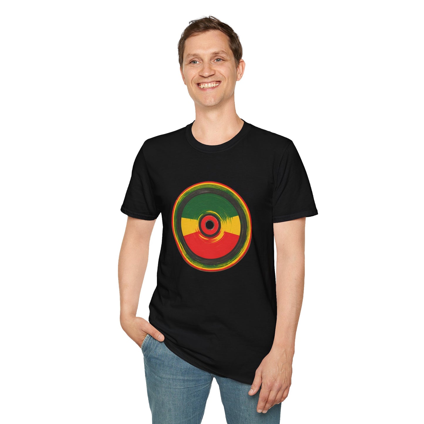 Reggae Retro Vinyl T-Shirt | Unisex Softstyle