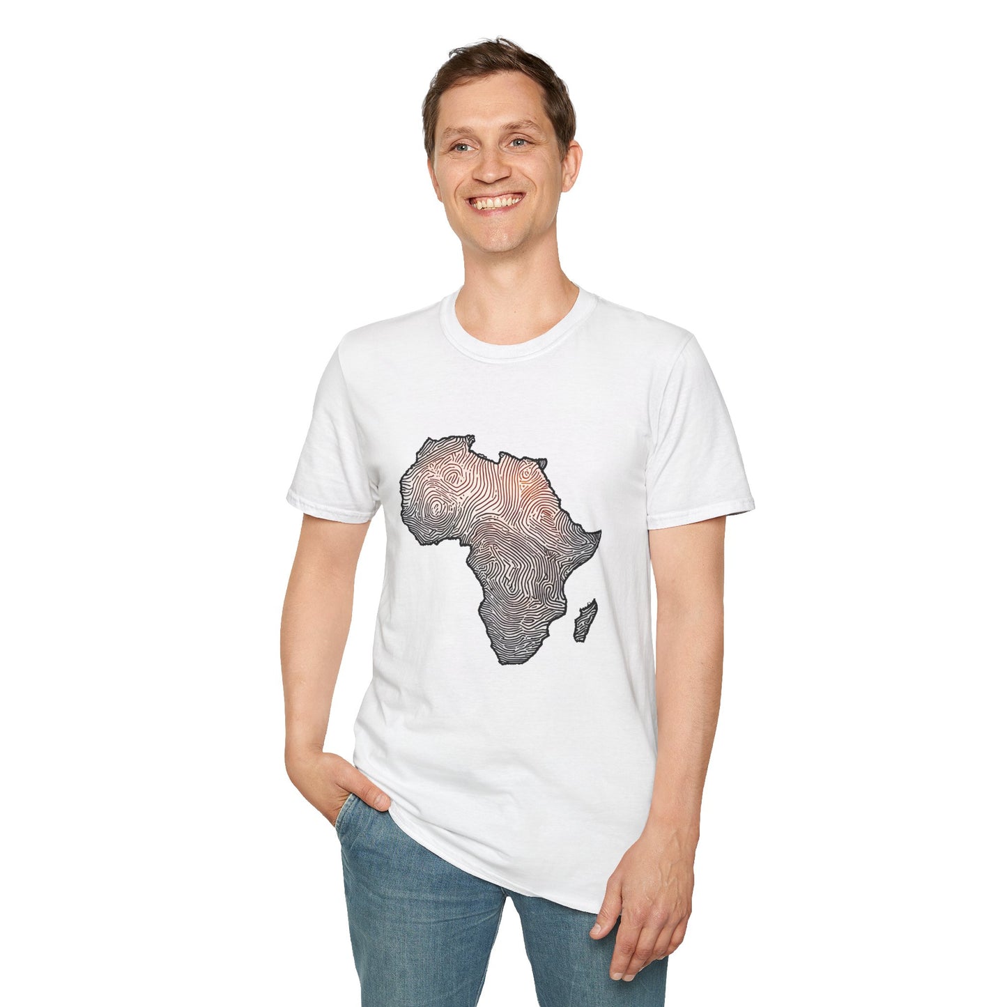 T-Shirt Fingerprint Africa | Unisex Softstyle