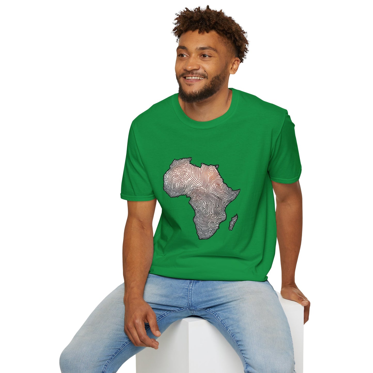 T-Shirt Fingerprint Africa | Unisex Softstyle