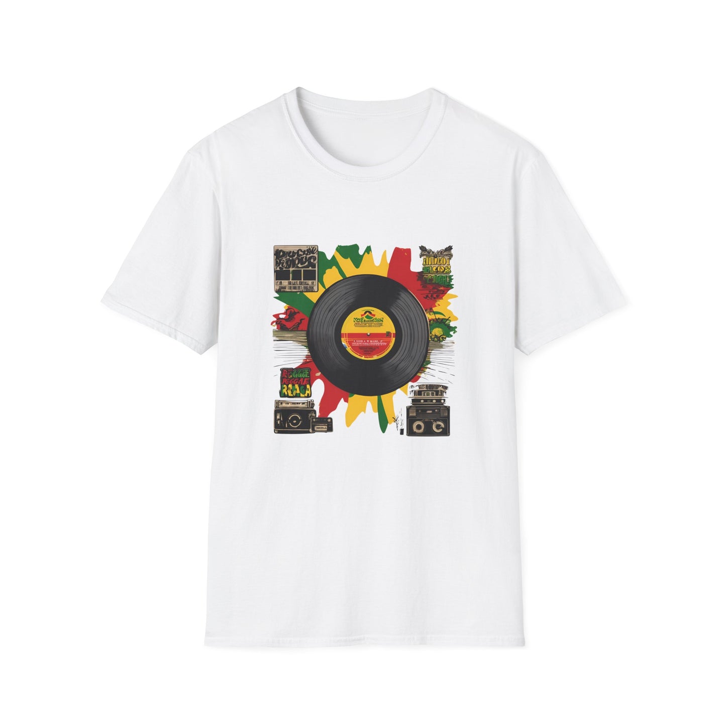 Retro Vinyl Jamaica T-Shirt | Unisex Softstyle