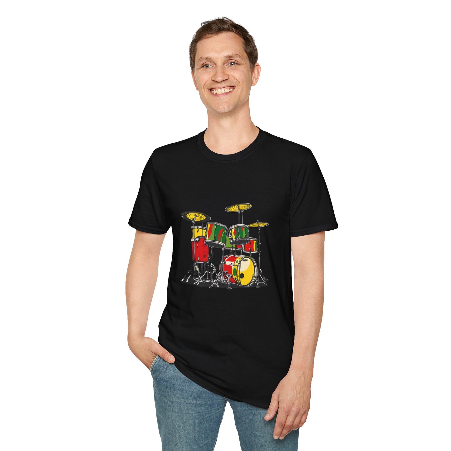 Reggae Drumkit T-Shirt | Softsyle Unisex