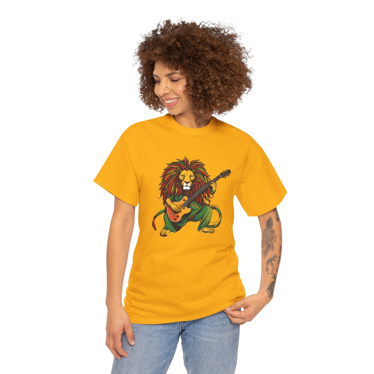 Reggae Lion Guitar - Lion Classic T-Shirt