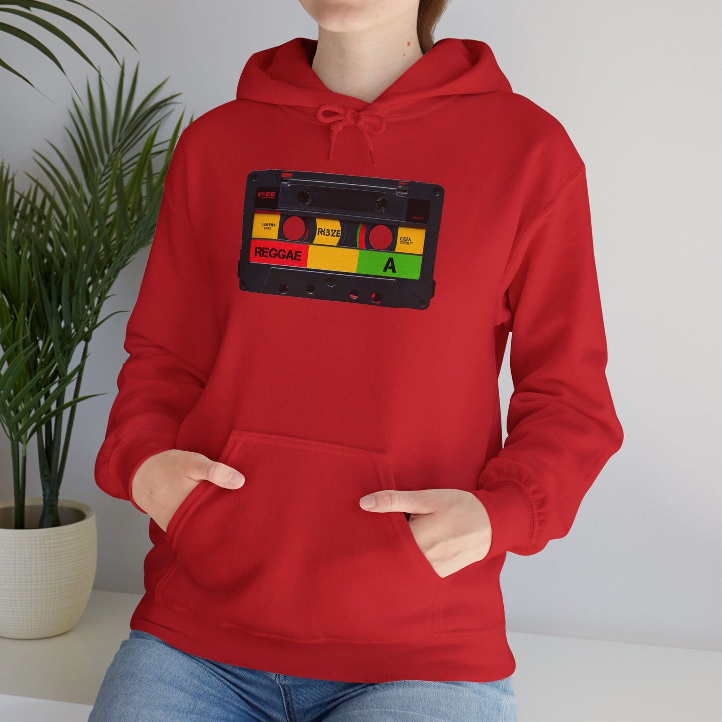 Reggae Cassette Hooded Sweatshirt | Unisex Heavy Blend™