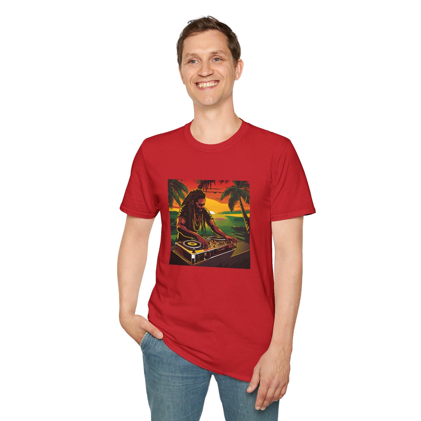 Reggae DJ Beach Unisex T-Shirt