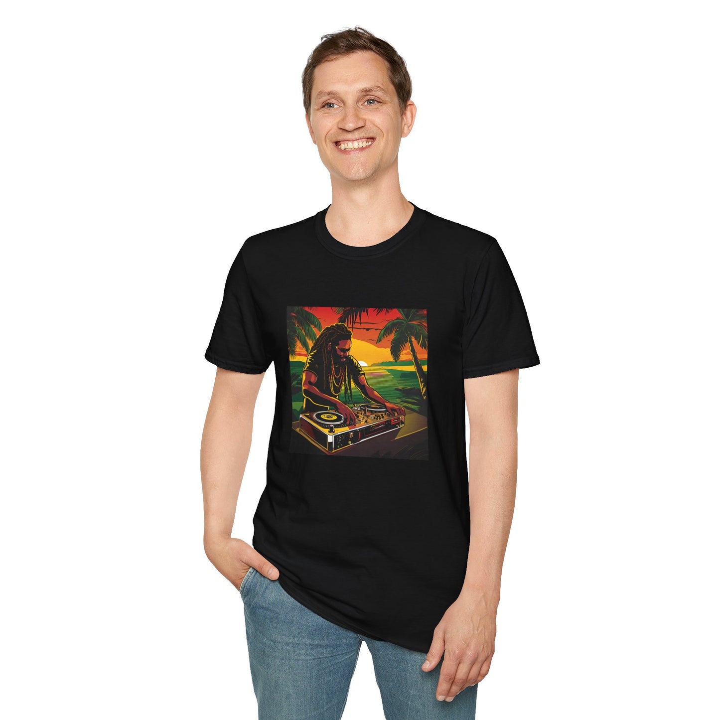 Reggae DJ Beach Unisex T-Shirt