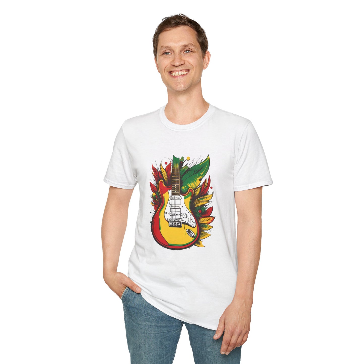 Reggae Guitar T-Shirt | Unisex Softstyle