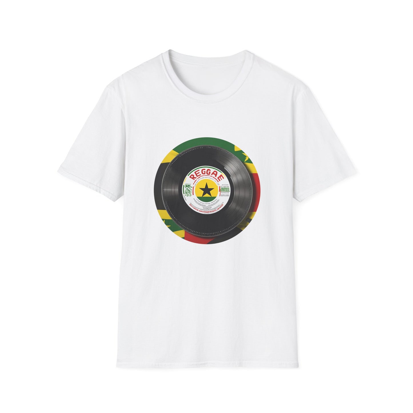 Red Yellow Green Vinyl T-Shirt | Unisex Softstyle