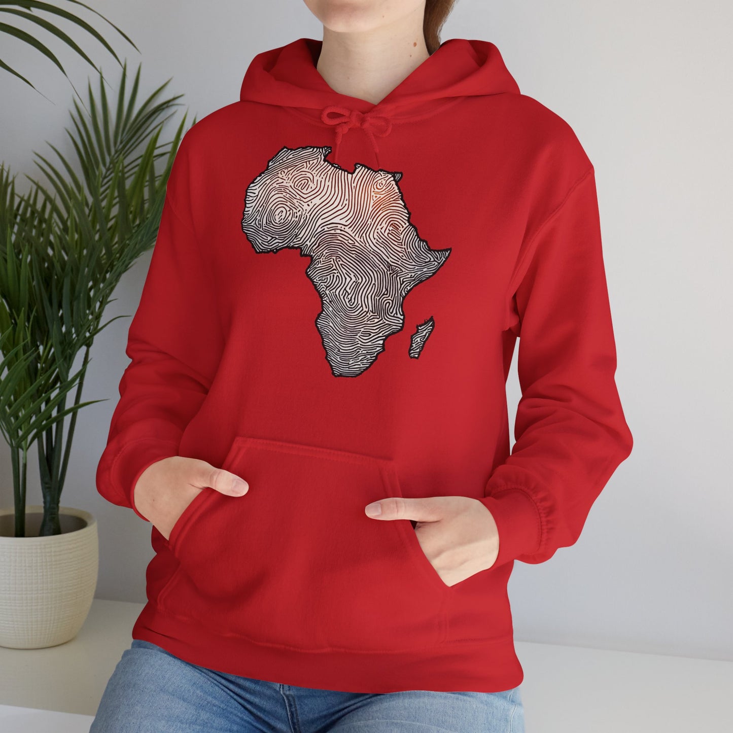 Africa Fingerprint Hoodie - Unisex Heavy Blend™