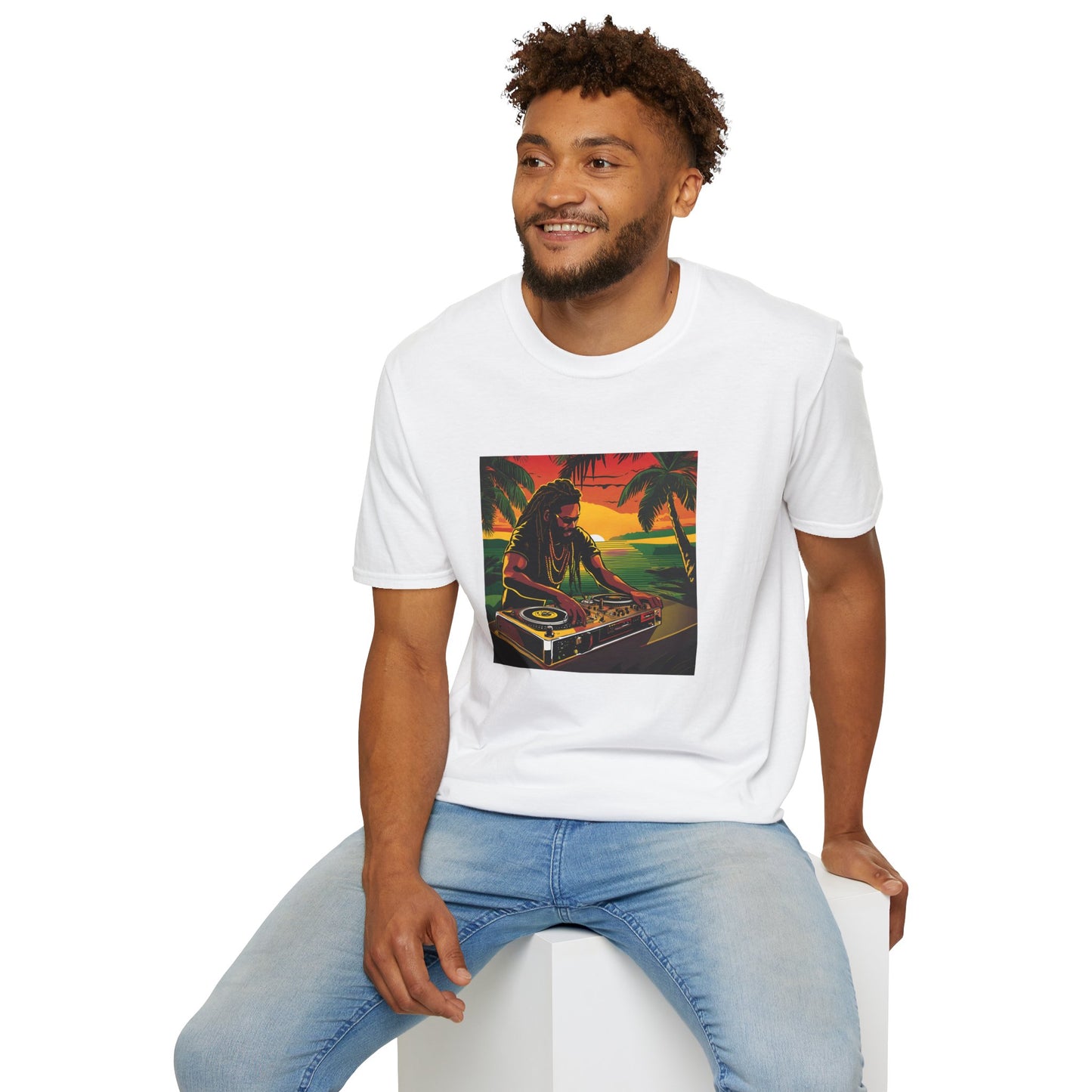 Reggae DJ Beach Unisex T-Shirt