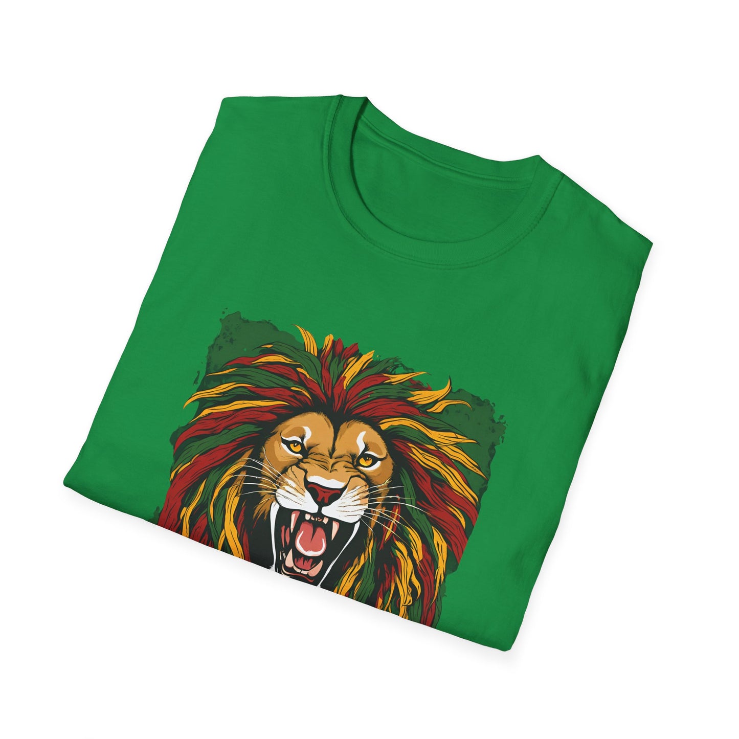 Roaring Reggae Lion T-Shirt | Unisex Softstyle