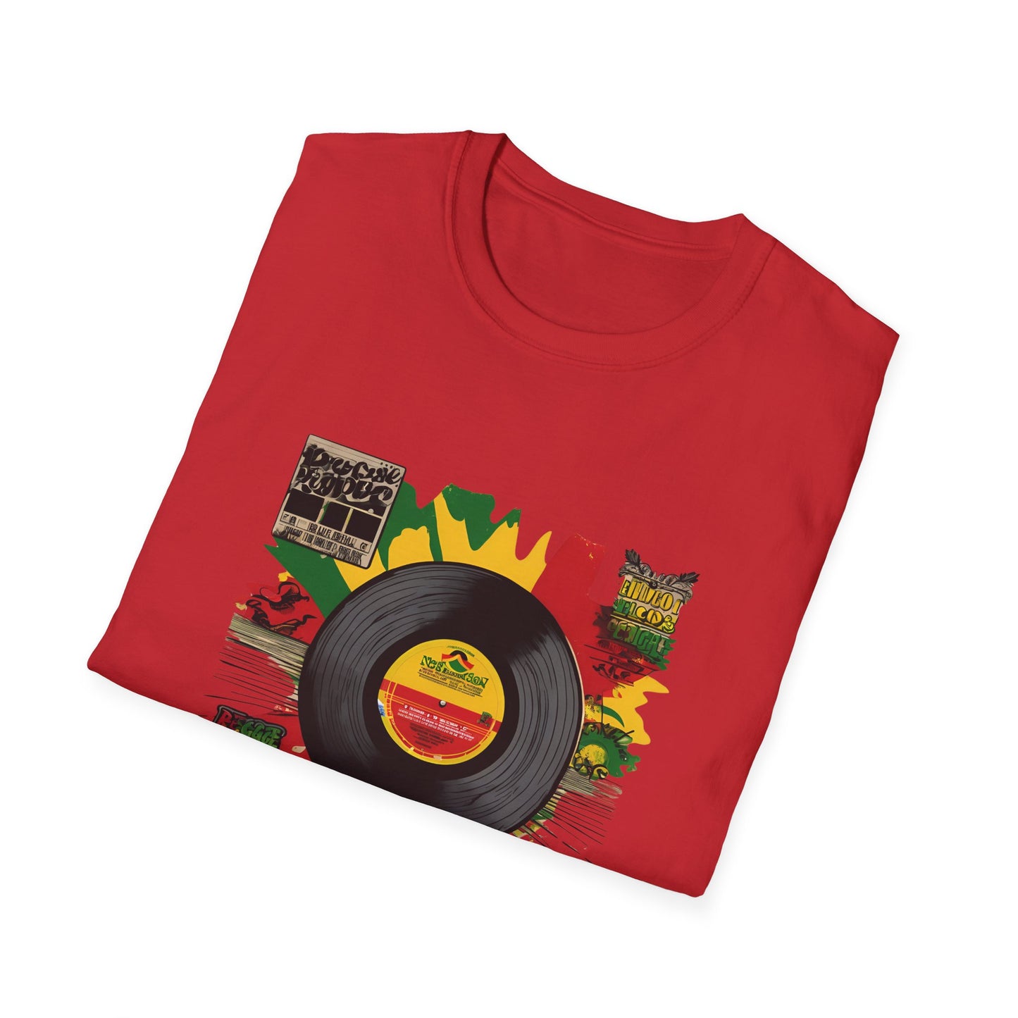 Retro Vinyl Jamaica T-Shirt | Unisex Softstyle