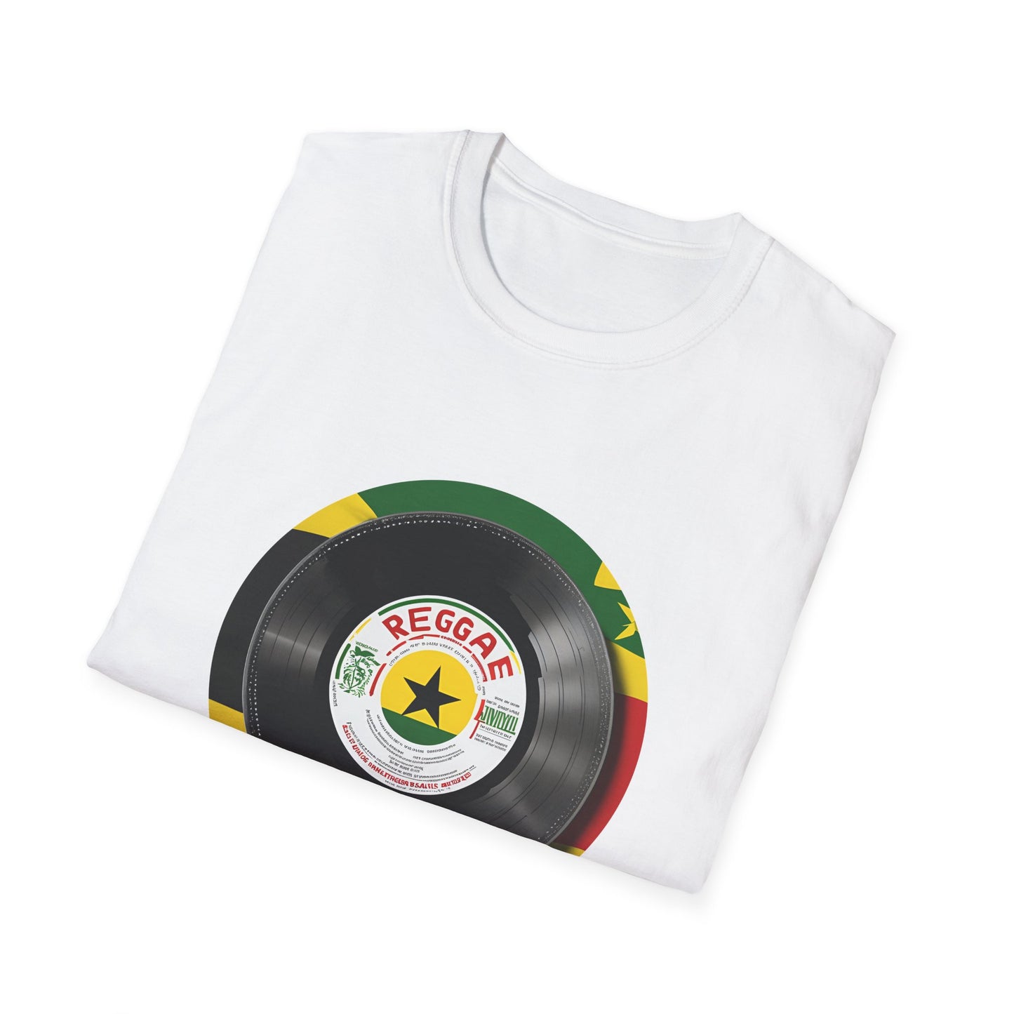 Red Yellow Green Vinyl T-Shirt | Unisex Softstyle